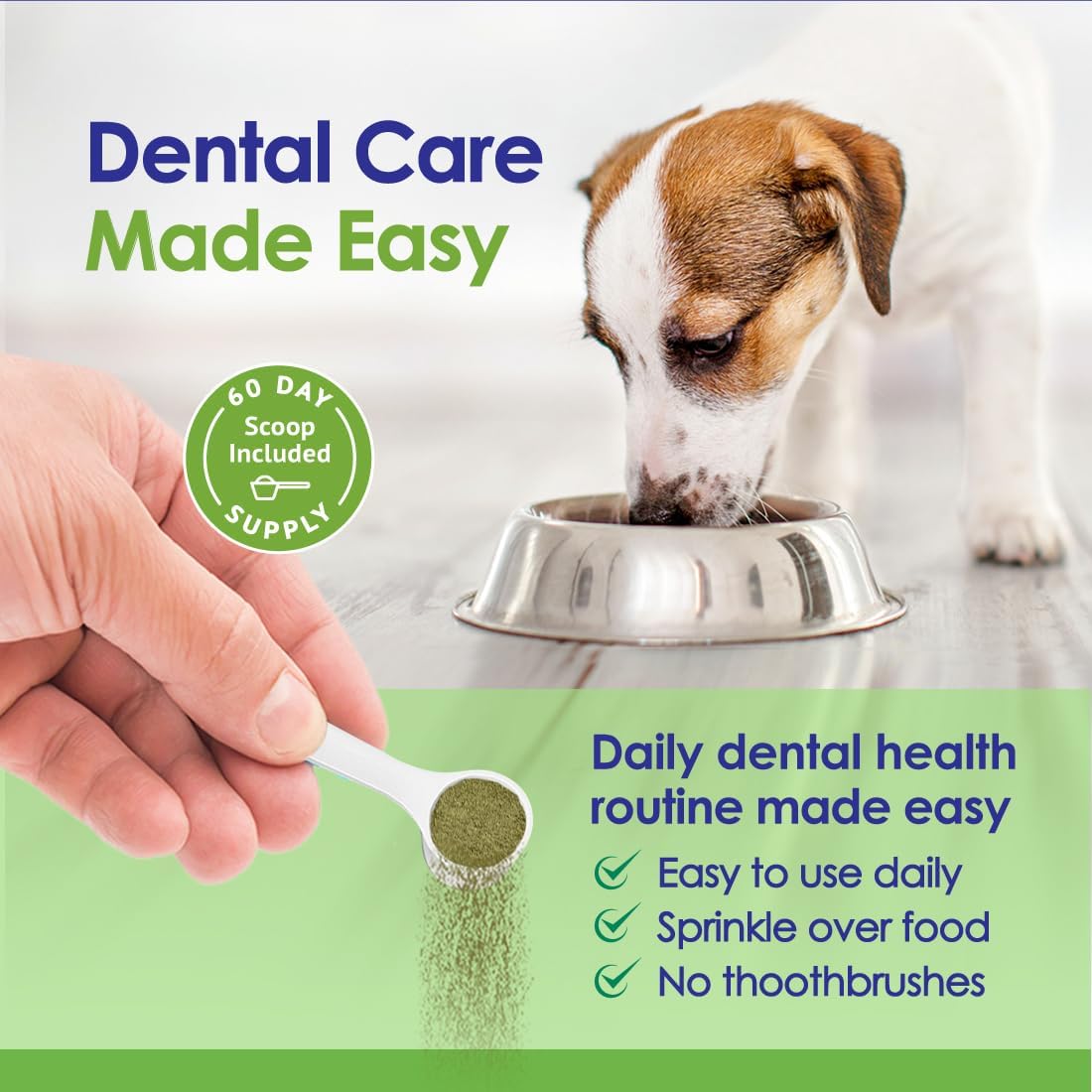 Dog Teeth Cleaning Powder USDA Organic Sea Kelp 6oz NuLife Natural Pet Health