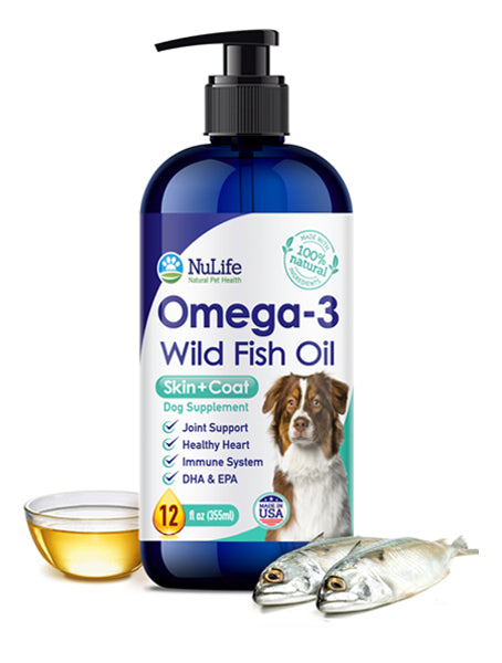 Wild Omega 3 Fish Oil for Dogs Liquid - 12oz